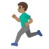 man running, medium skin tone